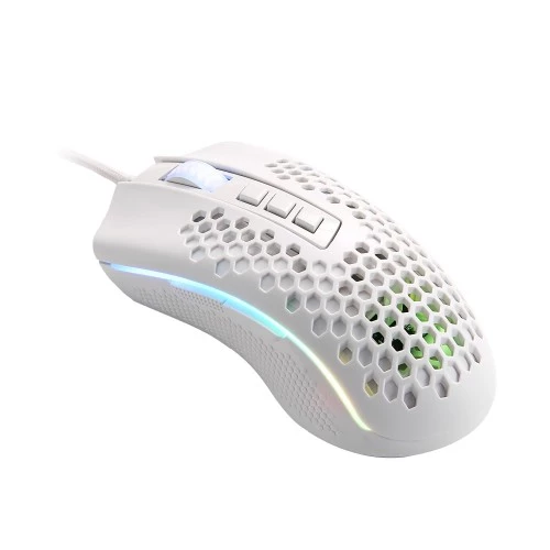 Redragon M808 Honeycomb Storm White Lightweight RGB Gaming Mouse