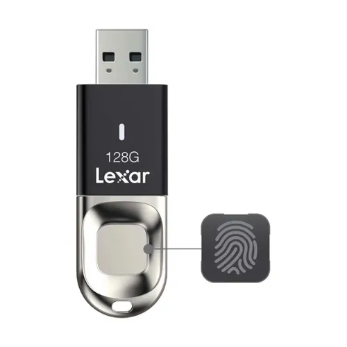 Lexar JumpDrive Fingerprint F35 128GB USB 3.0 Flash Drive