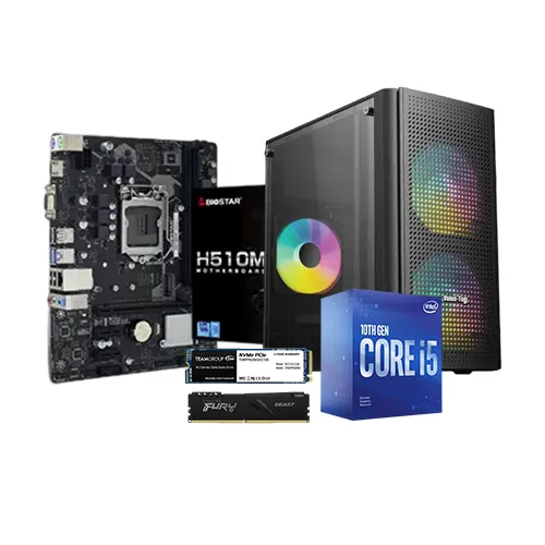 INTEL CORE I5-10400 BIOSTAR H510MHP 8GB RAM 256GB SSD BUDGET PC