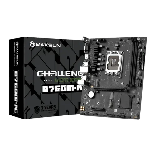 Maxsun Challenger B760M-N D5 DDR5 12th/13th Gen LGA1700 Intel Motherboard