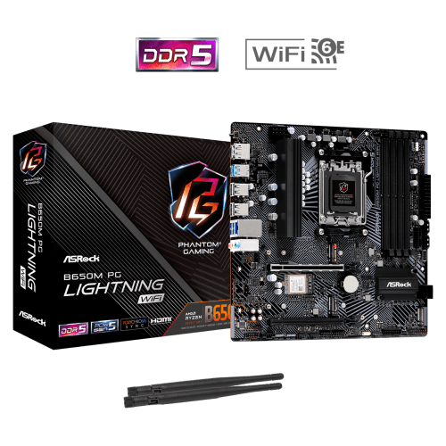 ASRock B650M PG Lightning WiFi AMD Motherboard